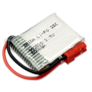 3.7V 1S 500mAh 25C聚合物锂电池 JST插头