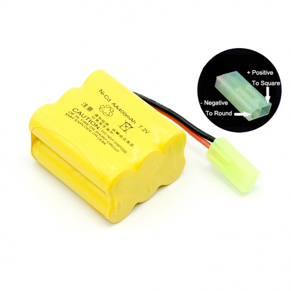 7.2V 6S 400mAh NiCD Battery Mini Tamiya Female Plug P To S