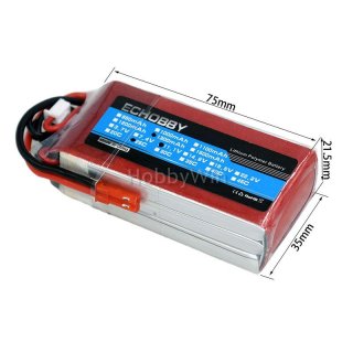 11.1V 3S 1300mAh 25C 锂电池 JST插头