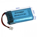 3.7V 200mAh 20C 锂电池 ph1.25正向插头