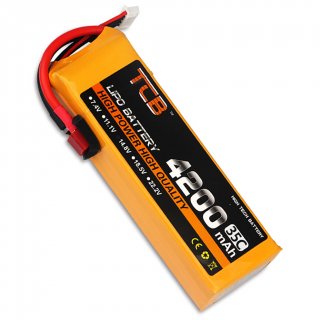 14.8V 4S 4200mAh 35C 锂电池 T型插头