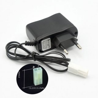 4.8V 250mA EU Charger EL-2P Female plug Positive to Square