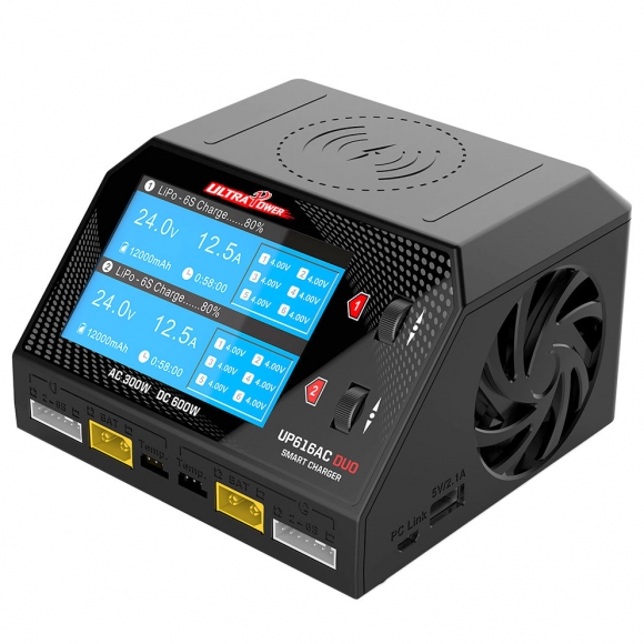 UP6 Plus AC 2x150W DC 2x300W Dual Output Smart Balance Charger