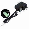 9.6V 250mA US Charger EL-2P female plug Positive TO Square