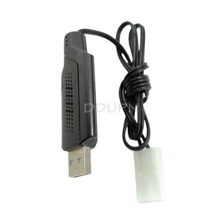 6.4V 500mA USB Charger Cable KET 2P Nor female plug
