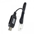 6.4V 1000mA USB Charger Cable EL4.5 -3P Rev male plug