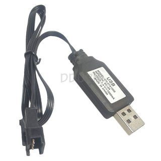 3.7V x2 (7.4/2S) LiPO USB Charger 1A SM4P Rev Female Plug