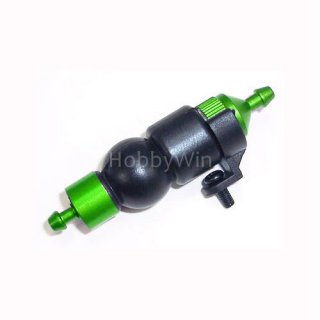 Green Aluminum 1/8 Fuel Filter +Rubber Pump