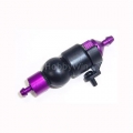 紫色 铝合金 1/8 油滤 +橡胶油泵