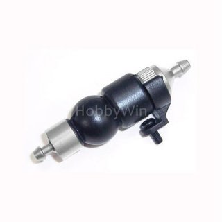 Silver Aluminum 1/8 Fuel Filter +Rubber Pump