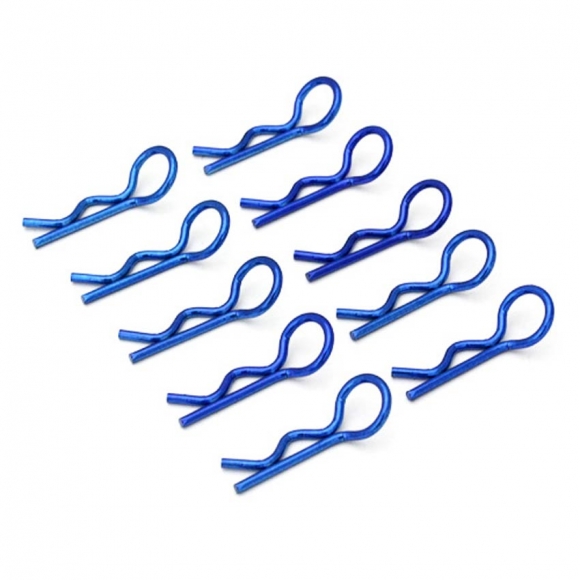 Navy- blue Thickened Medium- Ring Body Clips 45 degree 10pcs