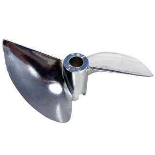 D70xP1.5 Chrome Plated Aluminum Propeller 6.35mm -570