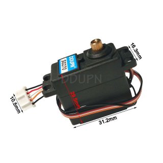 27g Metal Gear 5 Wire Analog Servo