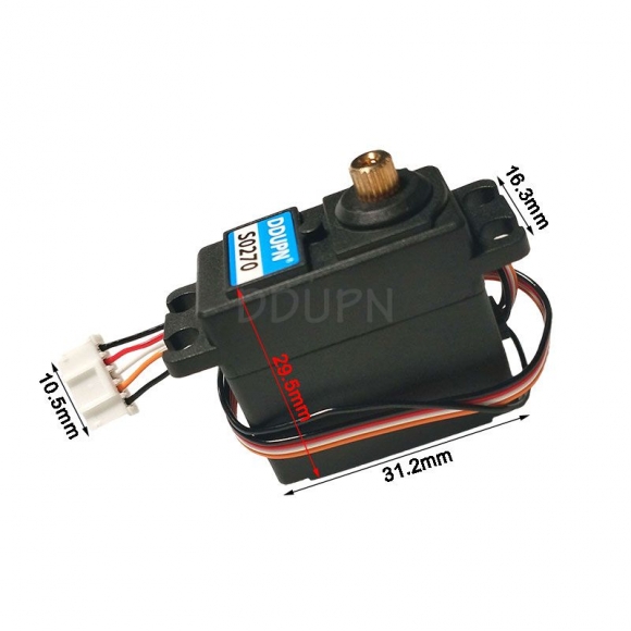 27g Metal Gear 5 Wire Analog Servo