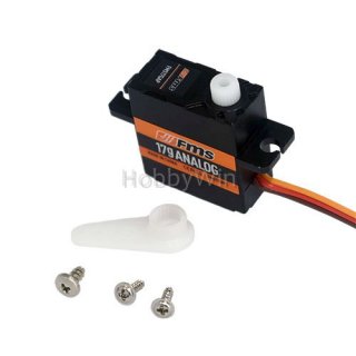 FMS SER022 17g Plastic Gear Analog Servo Pos 460mm Wire