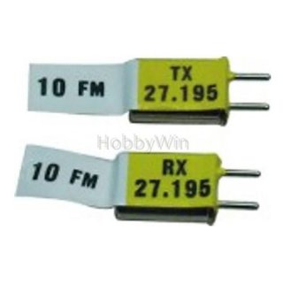 HBX part E121 Crystals FM 27MHz (TX & RX)