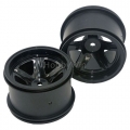 HBX part 16042 Black Wheel Rims 2P