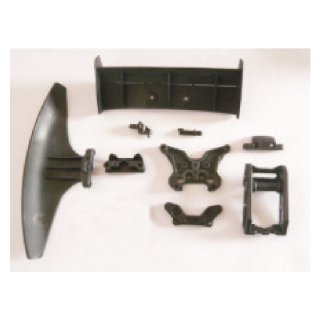 HBX part 18001 Buggy Fr Bumper Wing Stay Shock Tower Body Posts