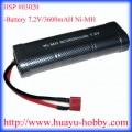 HSP part 03020 NiMH Battery 7.2V 3600mAh T- plug