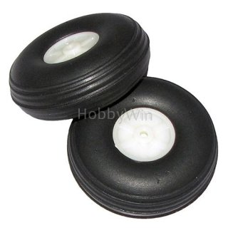 D25.4x1.6 H8.5mm Rubber PU Wheel +Plastic Hub