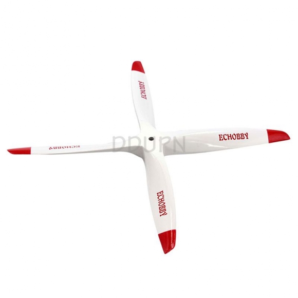 4 Blades 10x7 Engine Power Wood Propeller White 6mm Puller