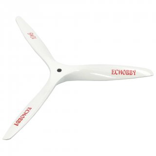 3 Bladed 10x6 Engine Wood Propeller white