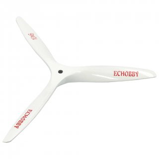 3 Bladed 10x6 Engine Wood Propeller white