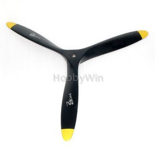 3 Bladed 12x8 Engine Wood Propeller Black