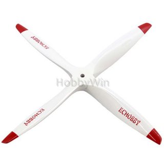 4 Bladed 10x8 Engine Wood Propeller White