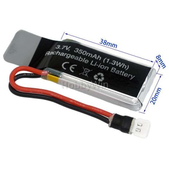 UdiRC part D33 -21 LiPo Battery 3.7V 350mAh