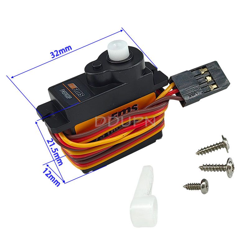 FMS SER005 9G Plastic Gear Digital Servo Pos 300mm Wire