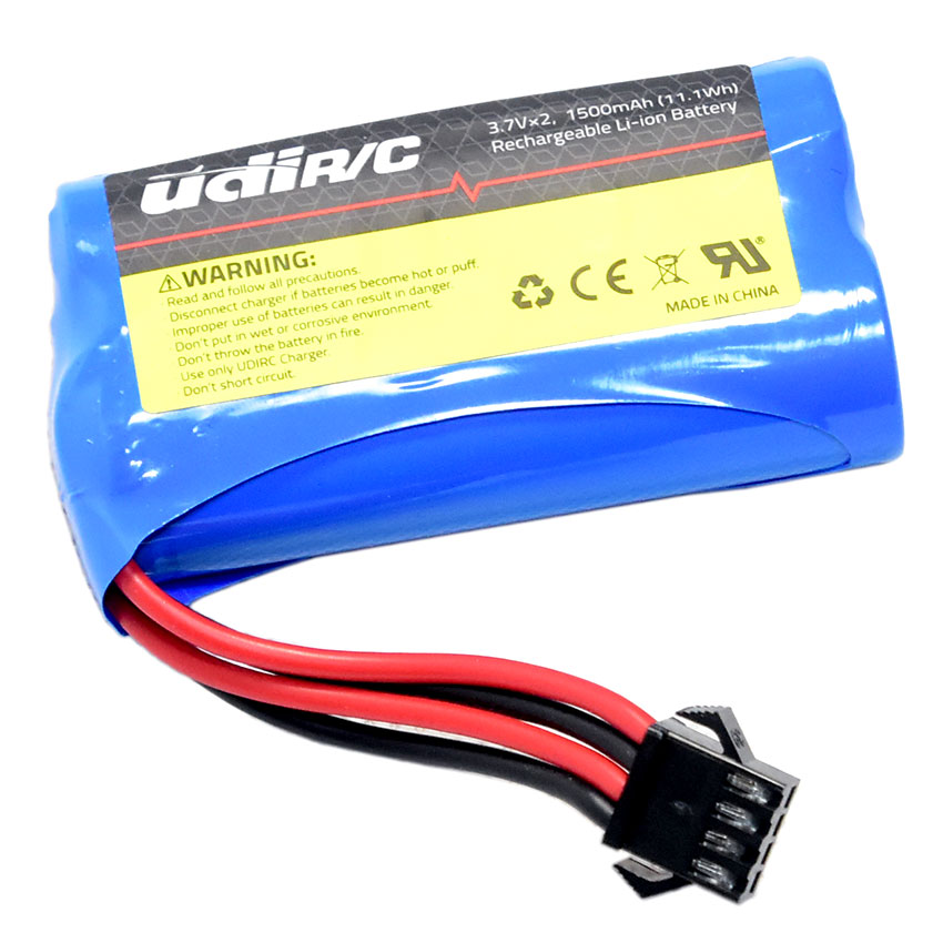 UdiRC 优迪配件 UDI002- 14 锂电池7.4V 2S 1500mAh SM4P头 - 点击图像关闭