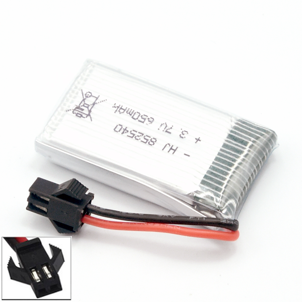 3.7V 1S 650mAh 25C LiPO Battery SM-2P plug - Click Image to Close