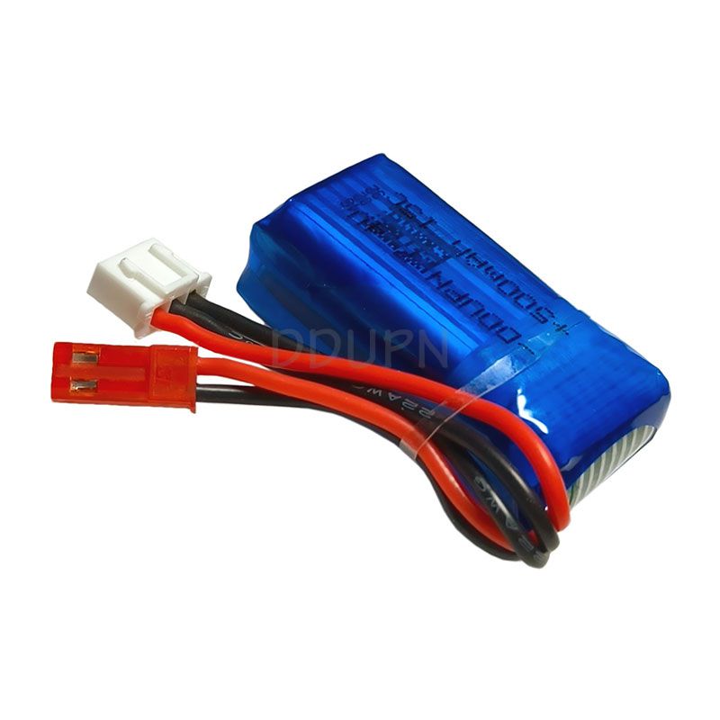 7.4V 2S 500mAh 15C LiPO Battery JST Plug