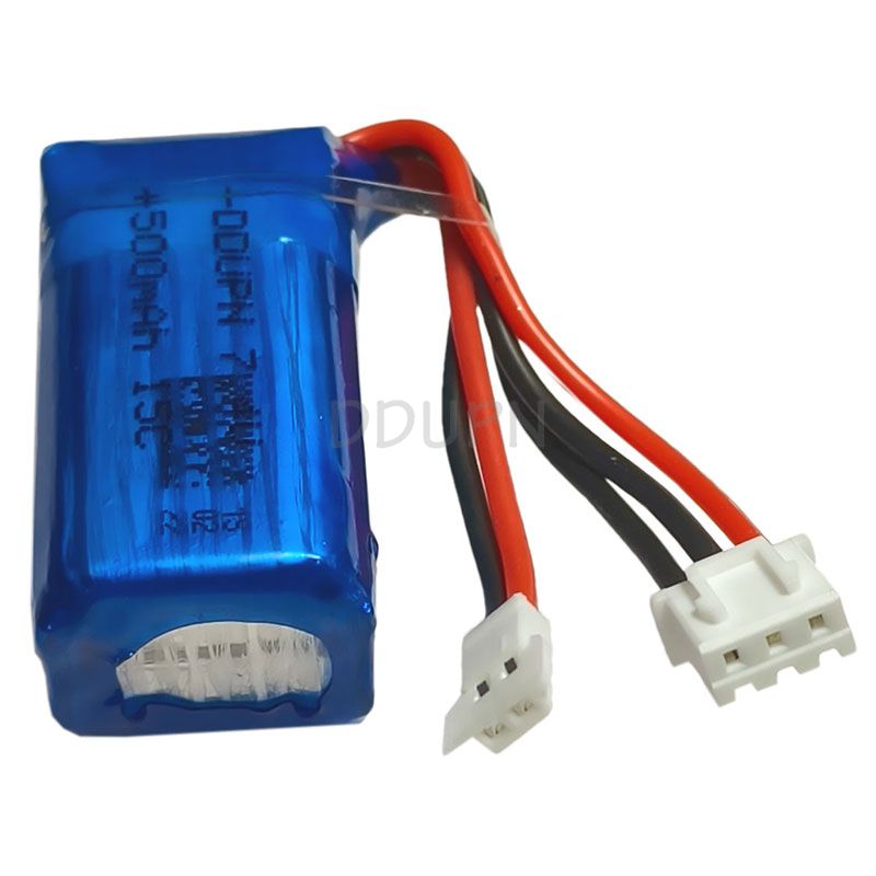 7.4V 2S 500mAh 15C LiPO Battery MX2.0 2P Male Plug