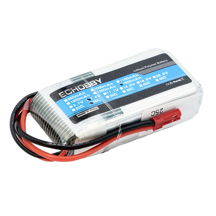 7.4V 2S 1500mAh 25C 锂电池 JST头 - 点击图像关闭