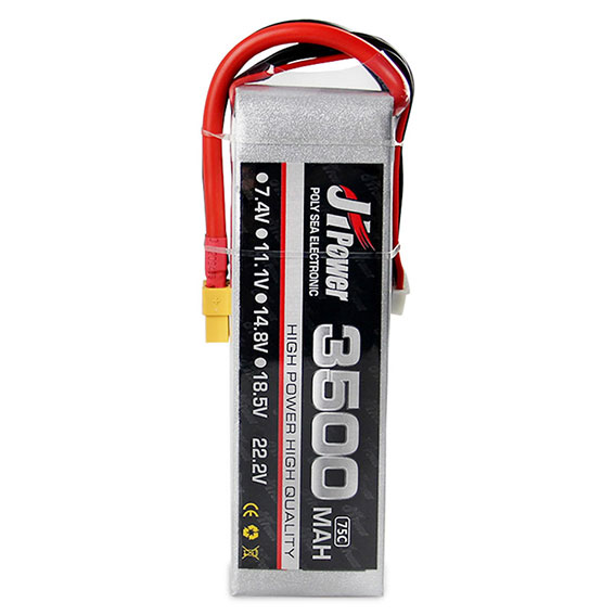 7.4V 2S 3500mAh 75C LiPO Battery XT60 plug - Click Image to Close