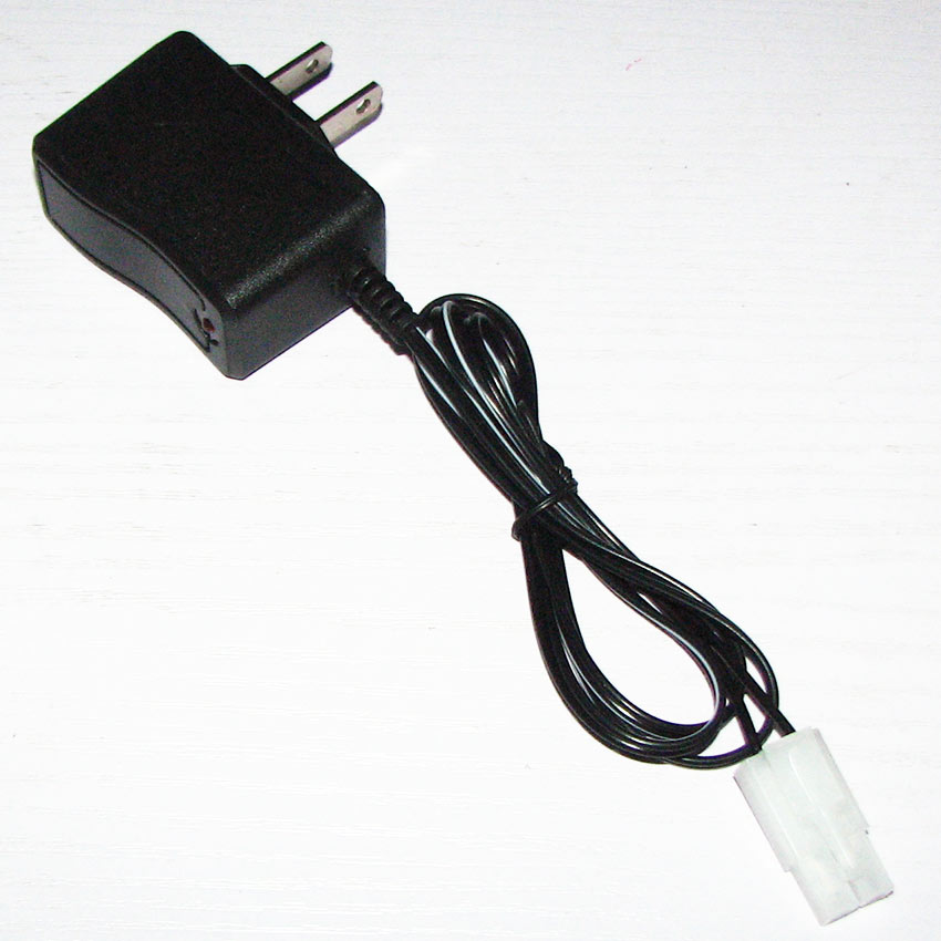 7.2V 250mA US Charger Big Tamiya male plug Positive To Square - Click Image to Close