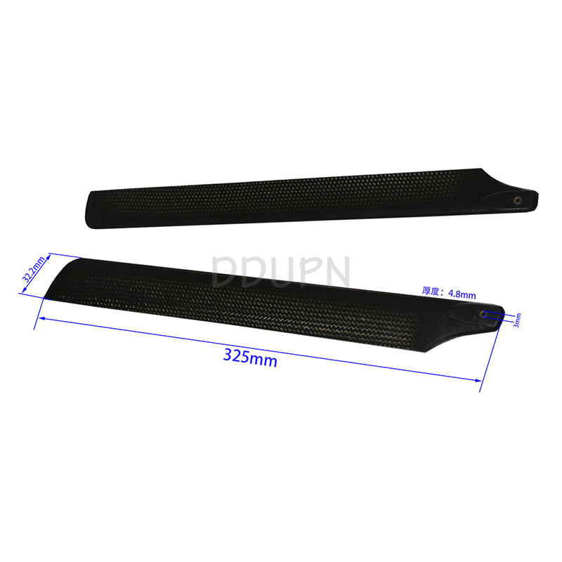 325mm Carbon Main Blades Black  325mm Carbon Main Blades Black