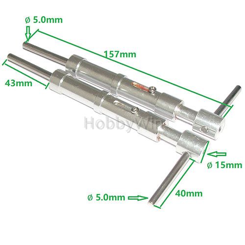 铝合金避震脚 D5x15x157mm - 点击图像关闭